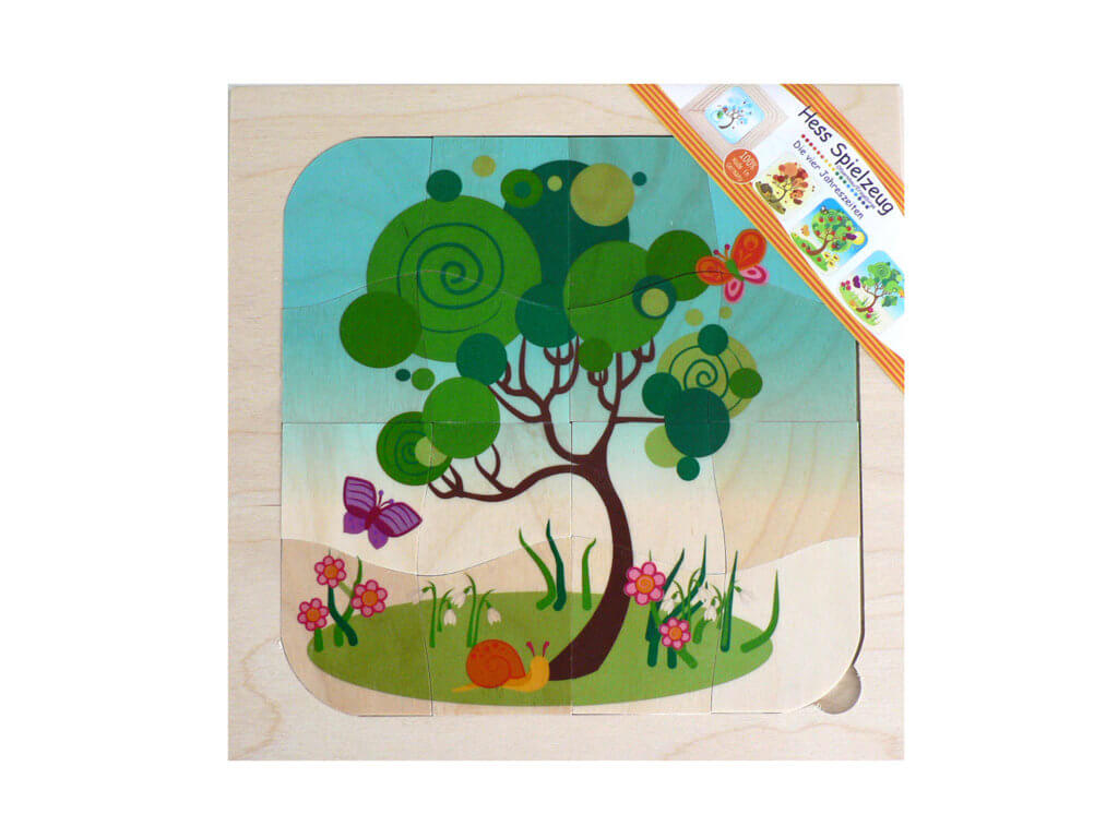 Jahreszeiten Schichtpuzzle