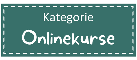 Kategoriebild Wundertiv Datenbank Kategorie "Onlinekurse" Dunkel Türkis Rechteckt mit gestrichelter weißer Linie etwas vom Rand entfernt. Darauf mit weißer Schrift : Kategorie Onlinekurse. Bild für die Datenbank Kategorie, in welcher Onlinekurse zu finden sind.