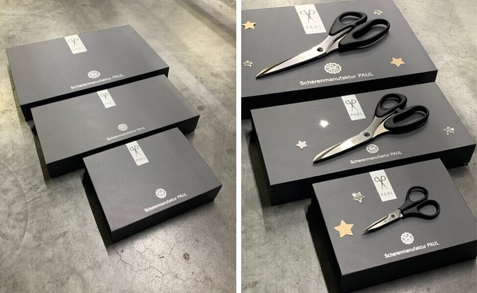 Premium Geschenkboxen für PAUL Scheren - Verschiedene Größen